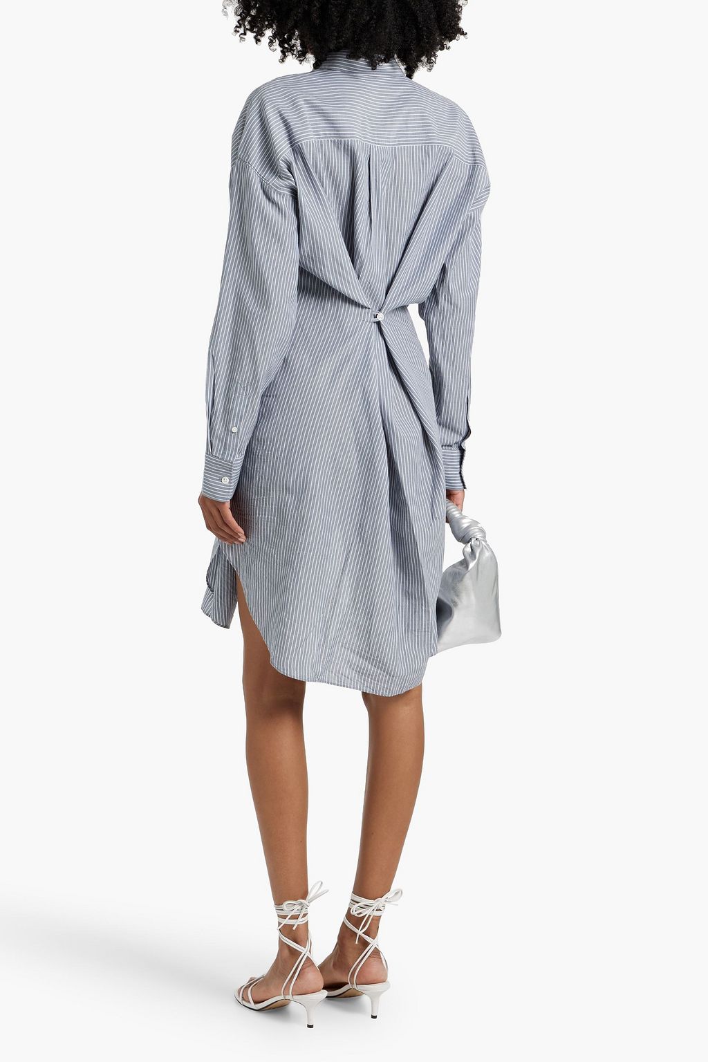 MARANT ÉTOILE Seen striped cotton shirt dress
