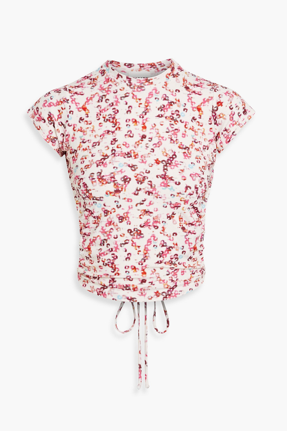 Isabel Marant Étoile Juvia Open-back Cropped Printed Stretch-jersey Top