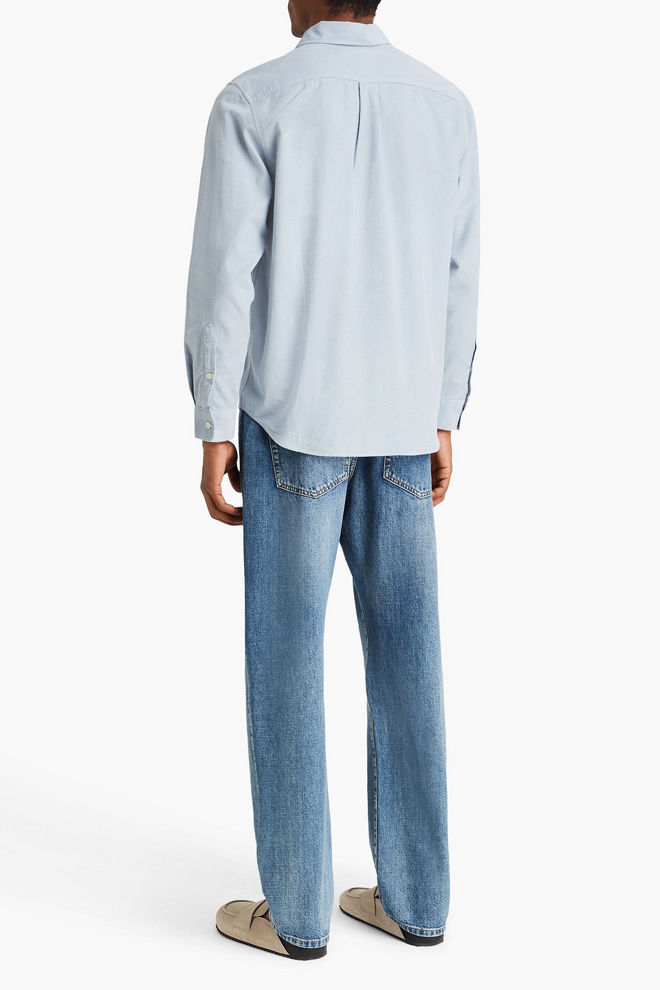 Frescobol Carioca Telles Cotton-corduroy Shirt In Blue