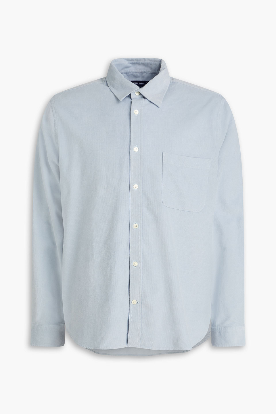 Frescobol Carioca Telles Cotton-corduroy Shirt In Blue