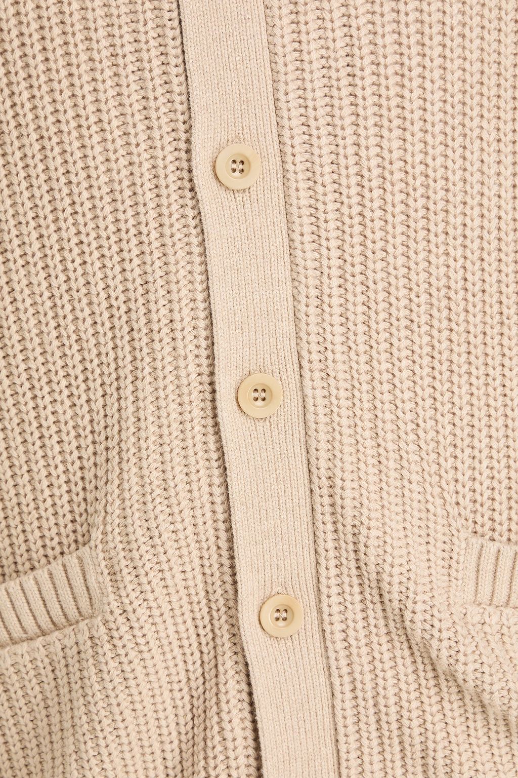 FRESCOBOL CARIOCA Claudio ribbed cotton and cashmere-blend cardigan