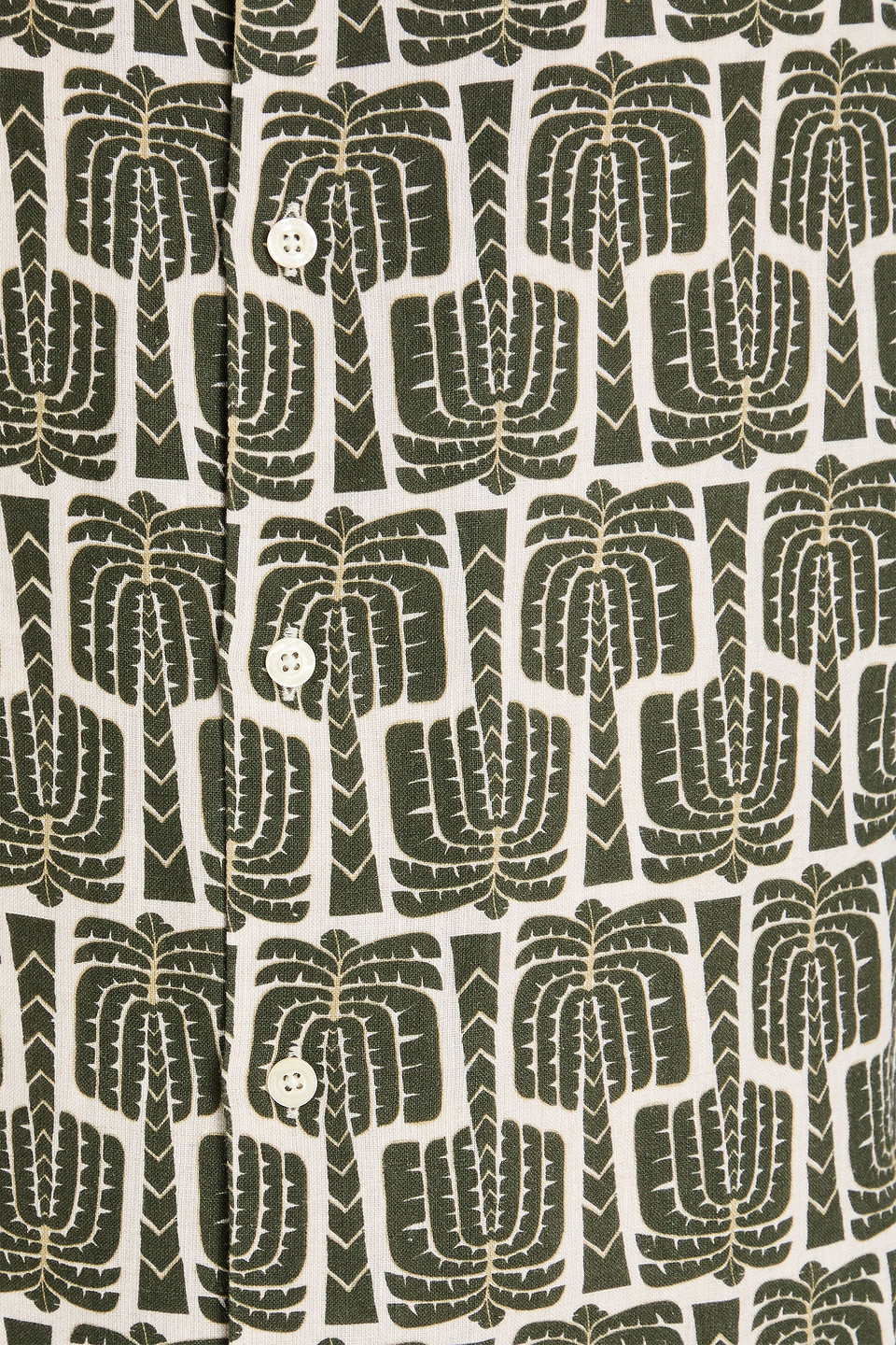 Frescobol Carioca Roberto Printed Linen Shirt In Black