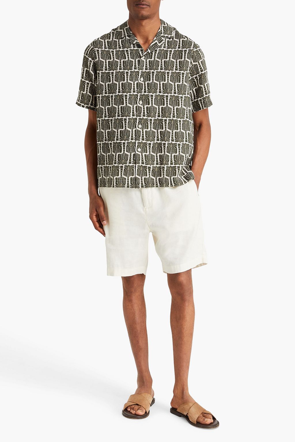 FRESCOBOL CARIOCA Roberto printed linen shirt