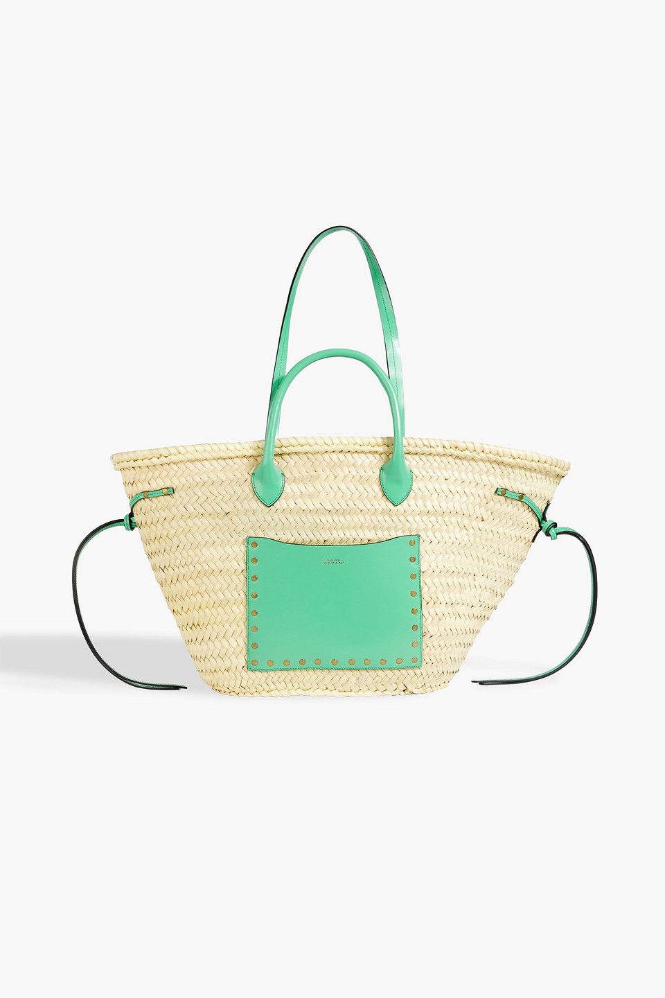 Isabel Marant Cadix Leather-trimmed Straw Tote