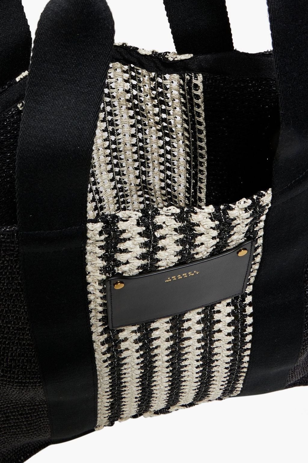 ISABEL MARANT Aruba woven cotton-blend tote