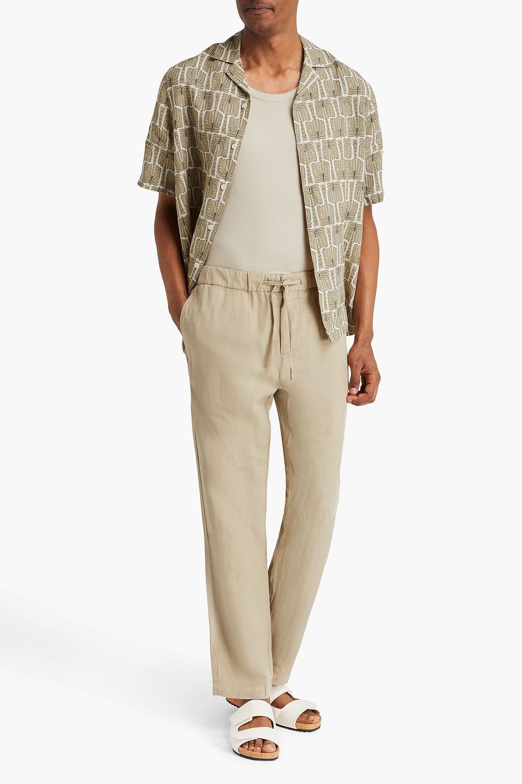 FRESCOBOL CARIOCA Roberto printed linen shirt