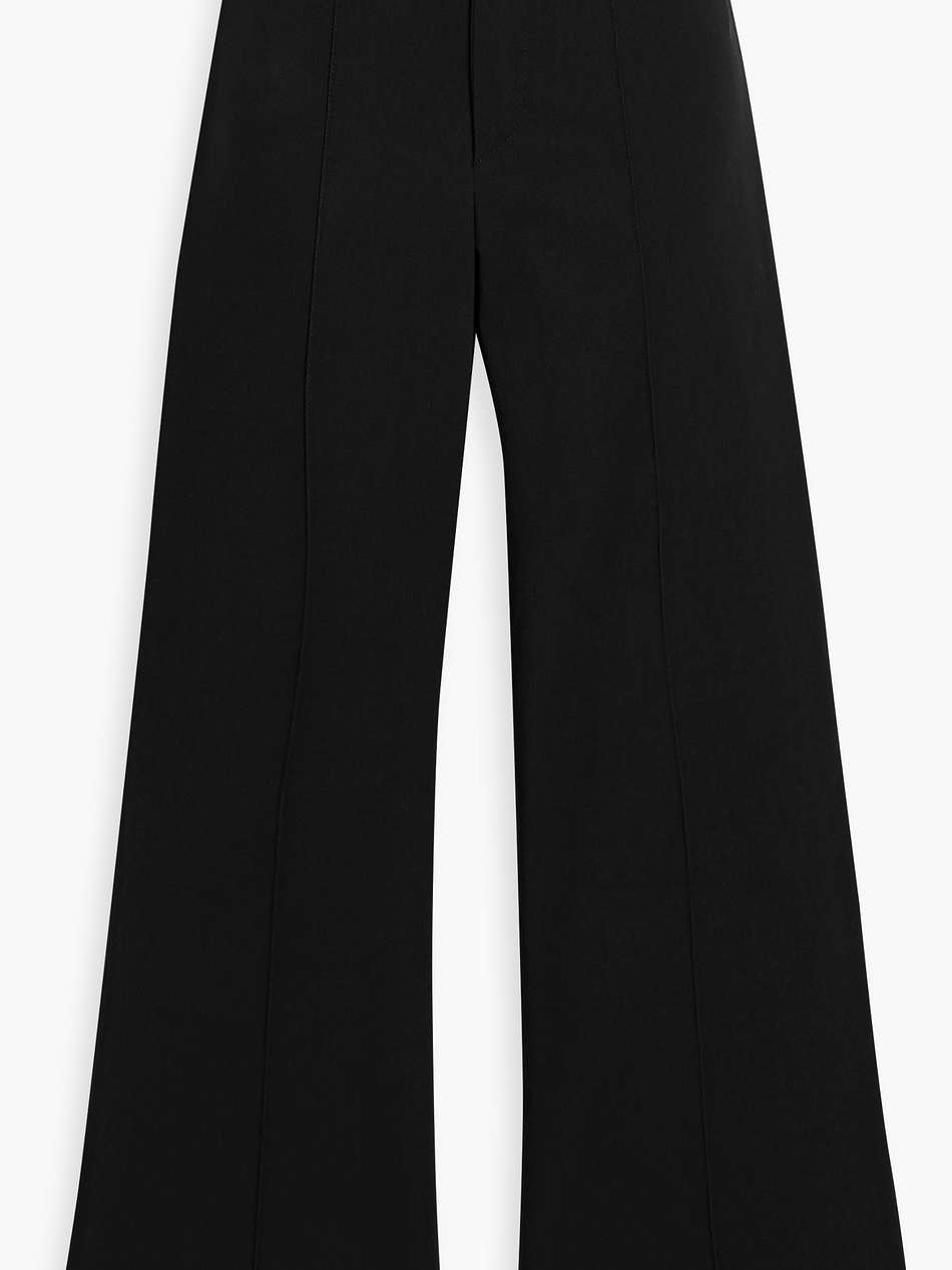 lyre cotton-blend kick-flare pants