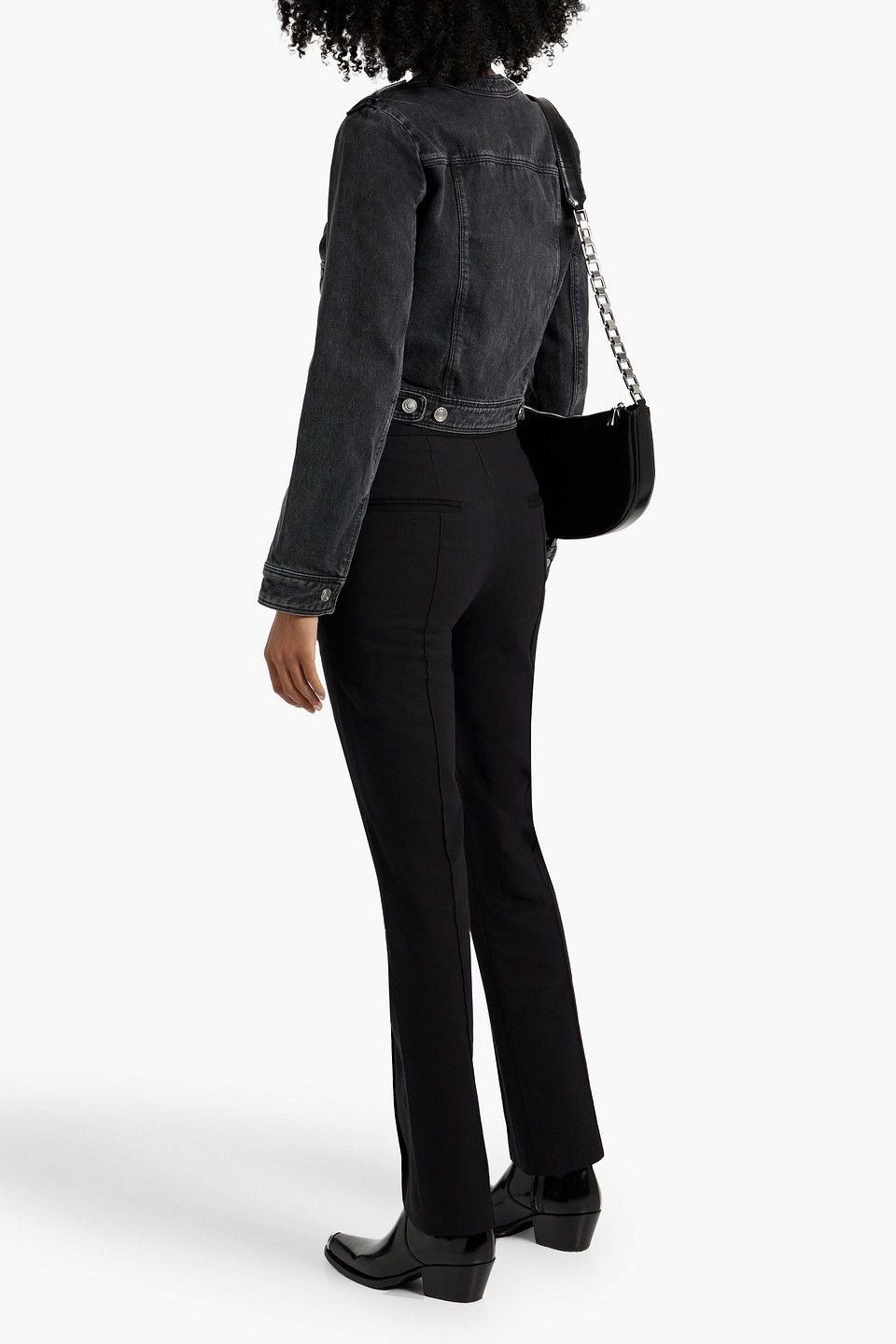 ISABEL MARANT VALENE CROPPED DENIM JACKET