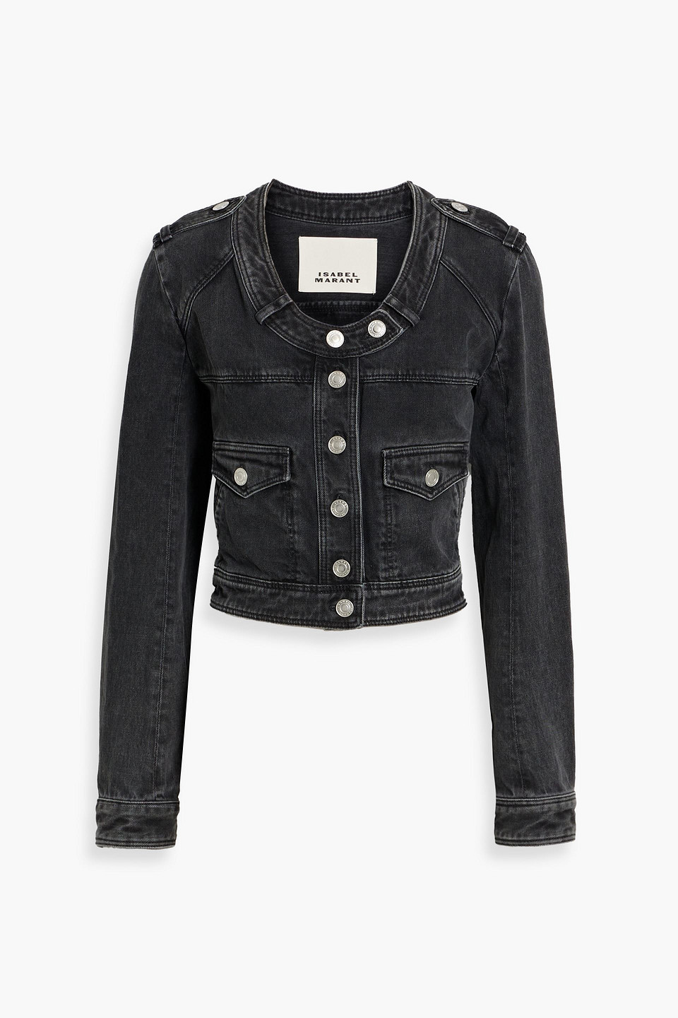 Isabel Marant Valene Cropped Denim Jacket