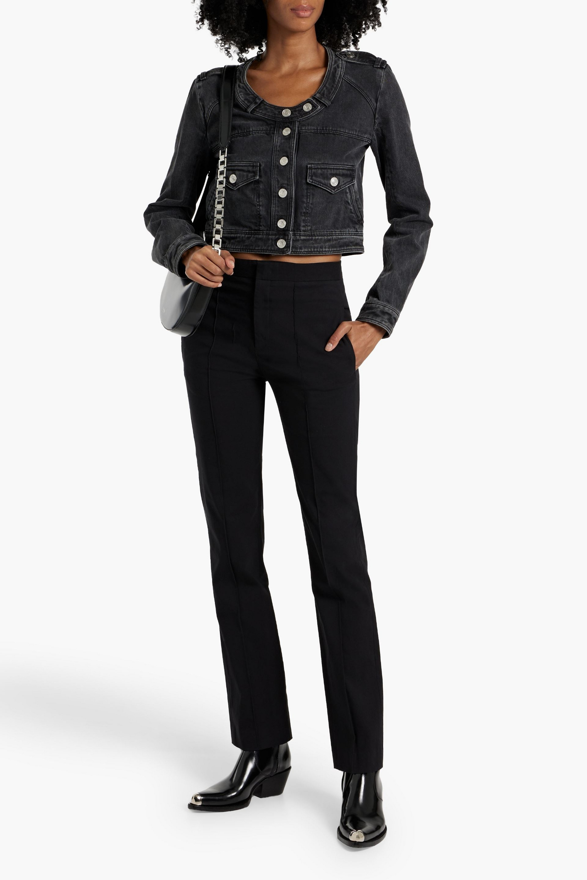Isabel Marant Valene cropped denim jacket