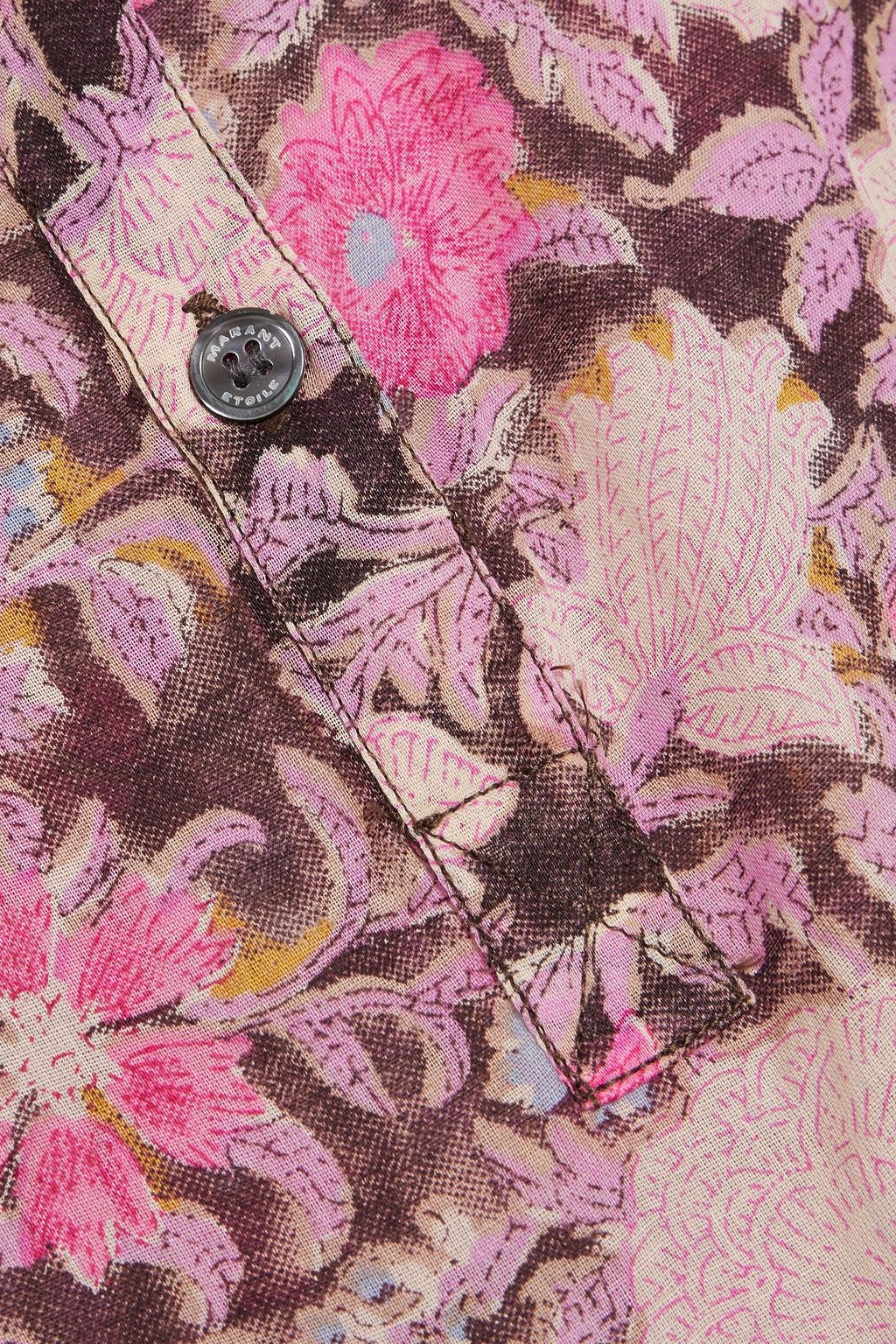 MARANT ÉTOILE Maria floral-print cotton-voile top