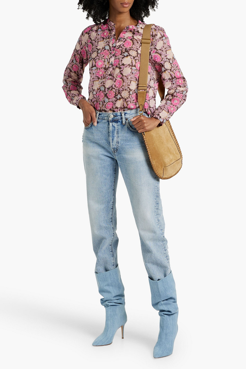 Isabel Marant Étoile Maria Floral-print Cotton-voile Top