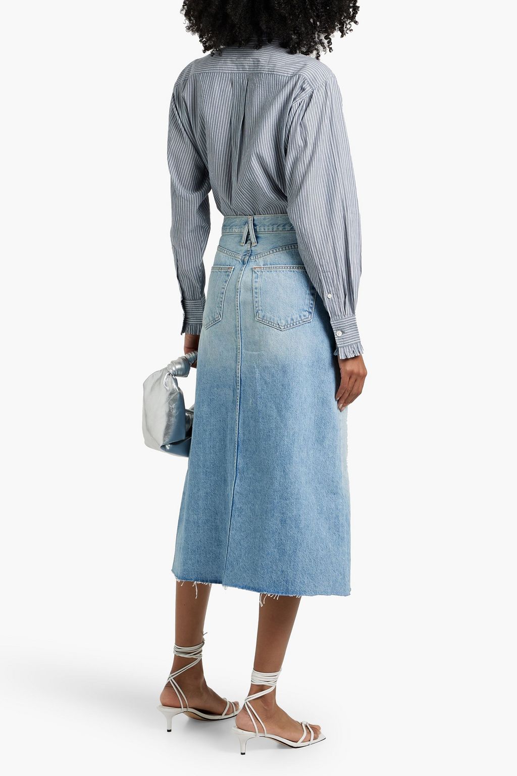 MARANT ÉTOILE Saoli striped cotton-poplin shirt