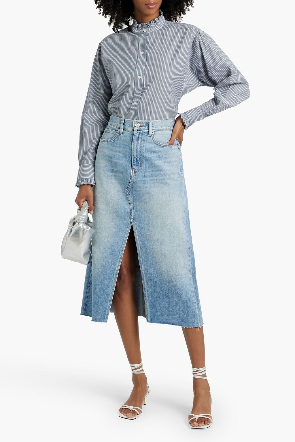 MARANT ÉTOILE Saoli striped cotton-poplin shirt