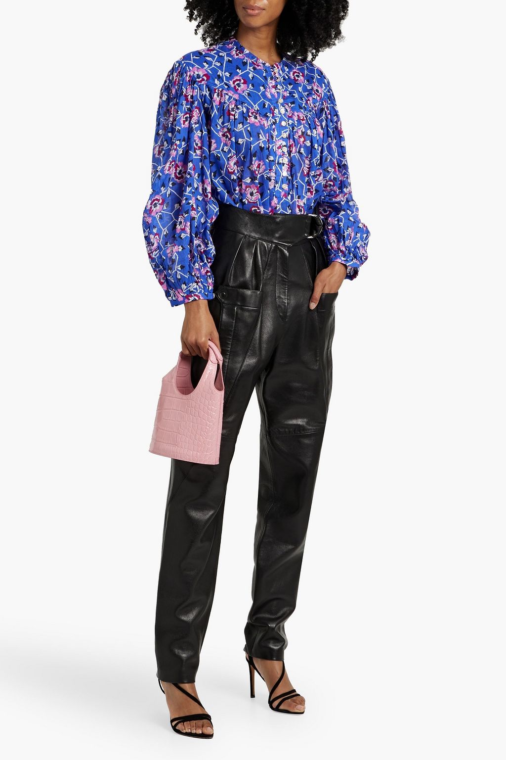 MARANT ÉTOILE Salika floral-print cotton-voile top