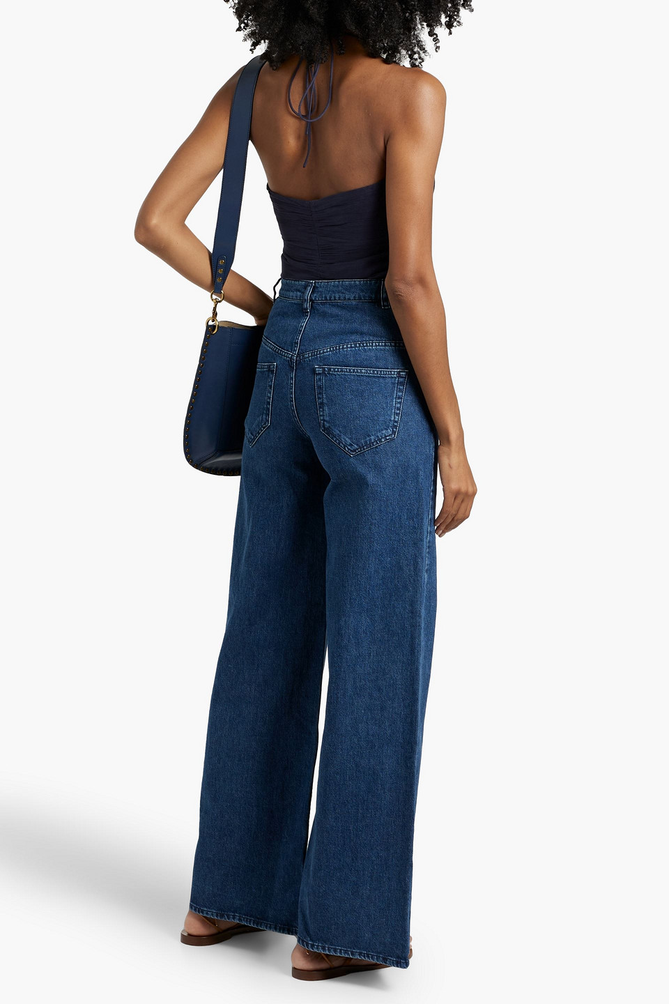 ISABEL MARANT LEMONY HIGH-RISE WIDE-LEG JEANS