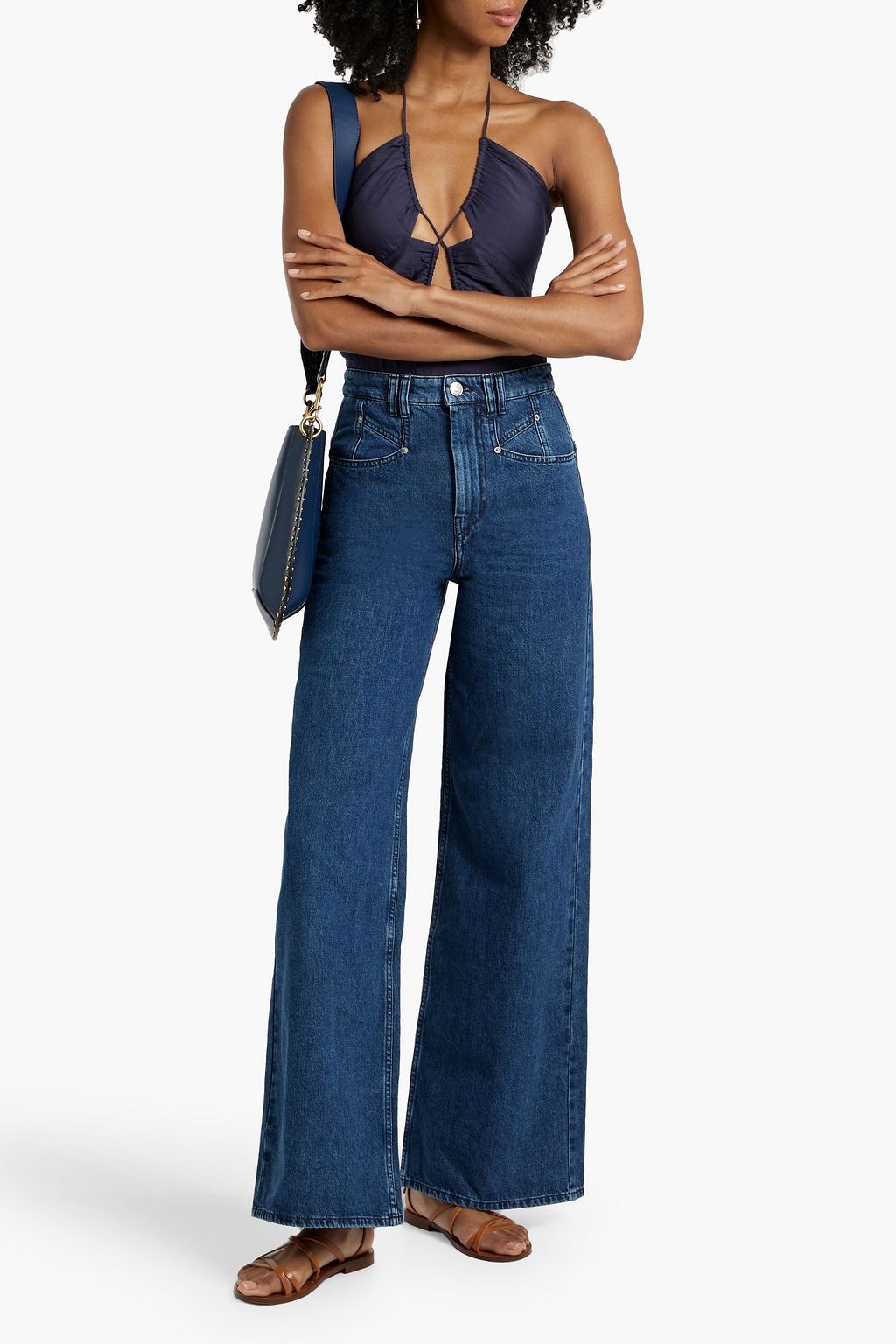 ISABEL MARANT Lemony high-rise wide-leg jeans