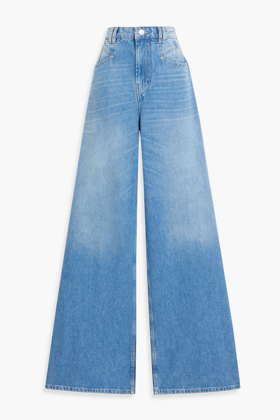 Isabel Marant Lemony High-rise Wide-leg Jeans