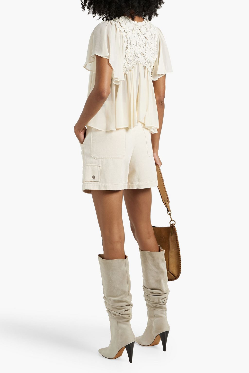 ISABEL MARANT Eliano cotton-twill shorts