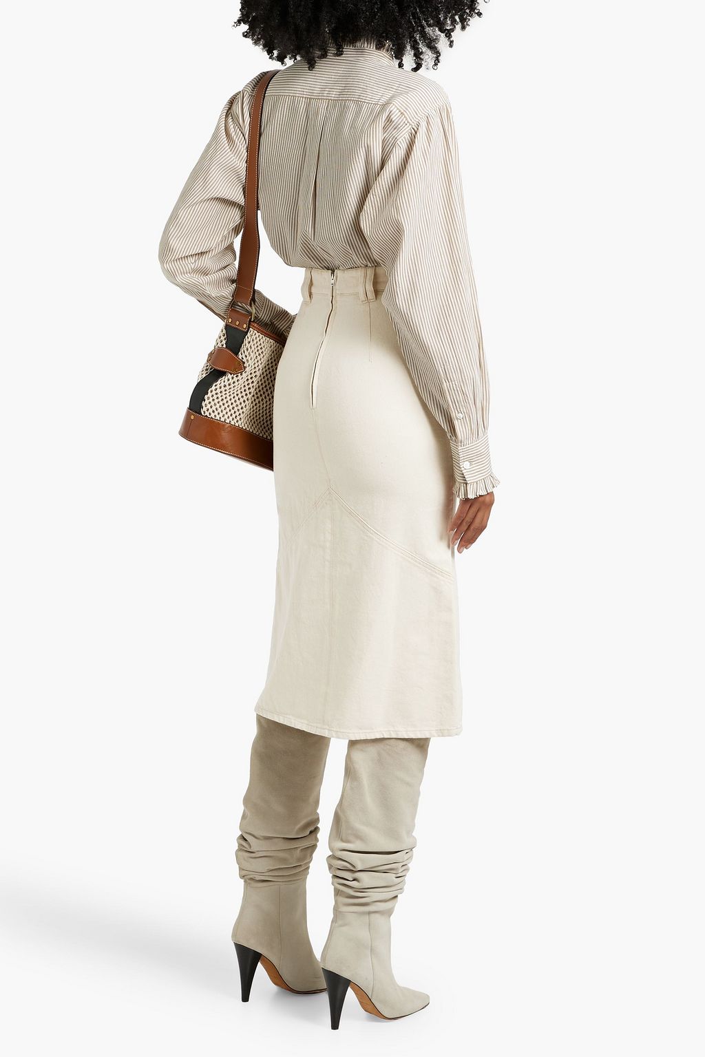 MARANT ÉTOILE Saoli striped cotton-poplin shirt