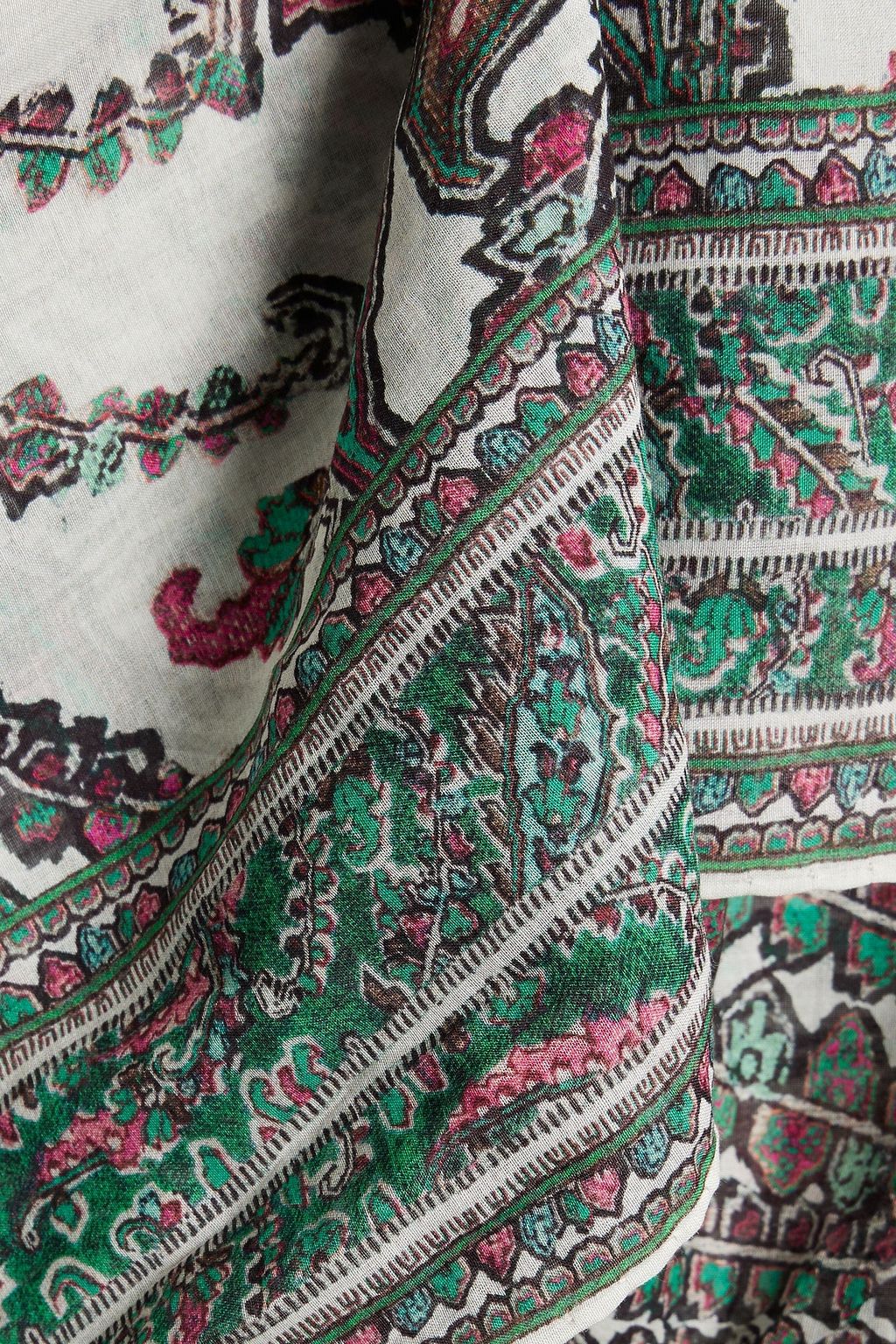 ISABEL MARANT Shaina paisley-print cotton and silk-blend pareo