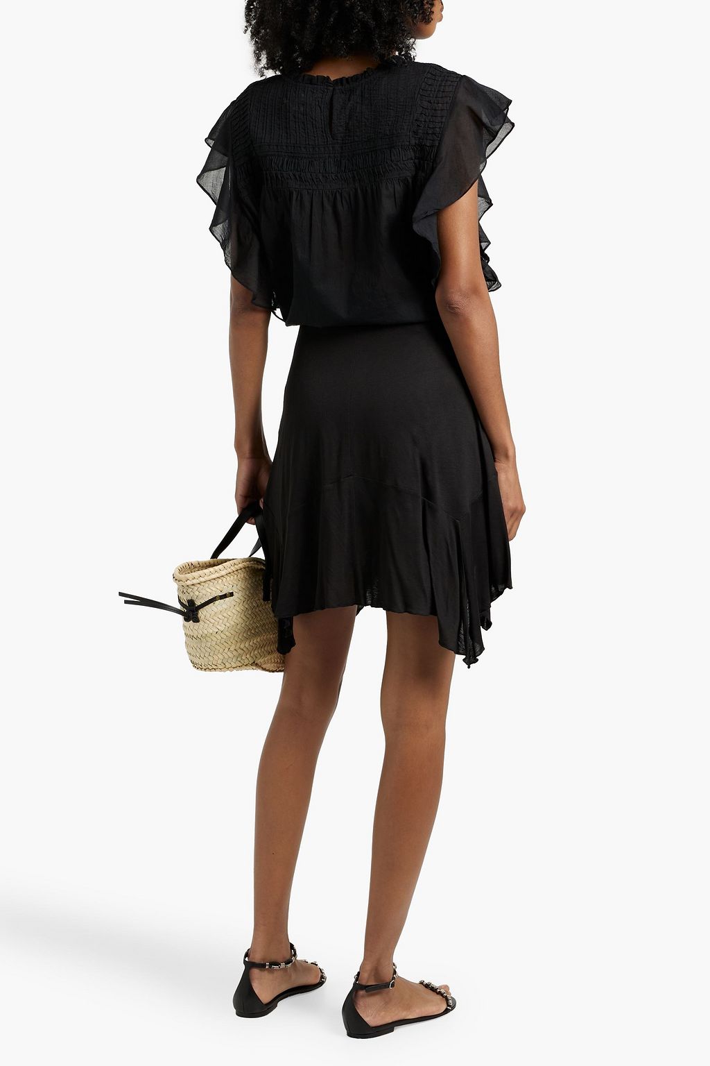 ISABEL MARANT Fenecia asymmetric jersey skirt