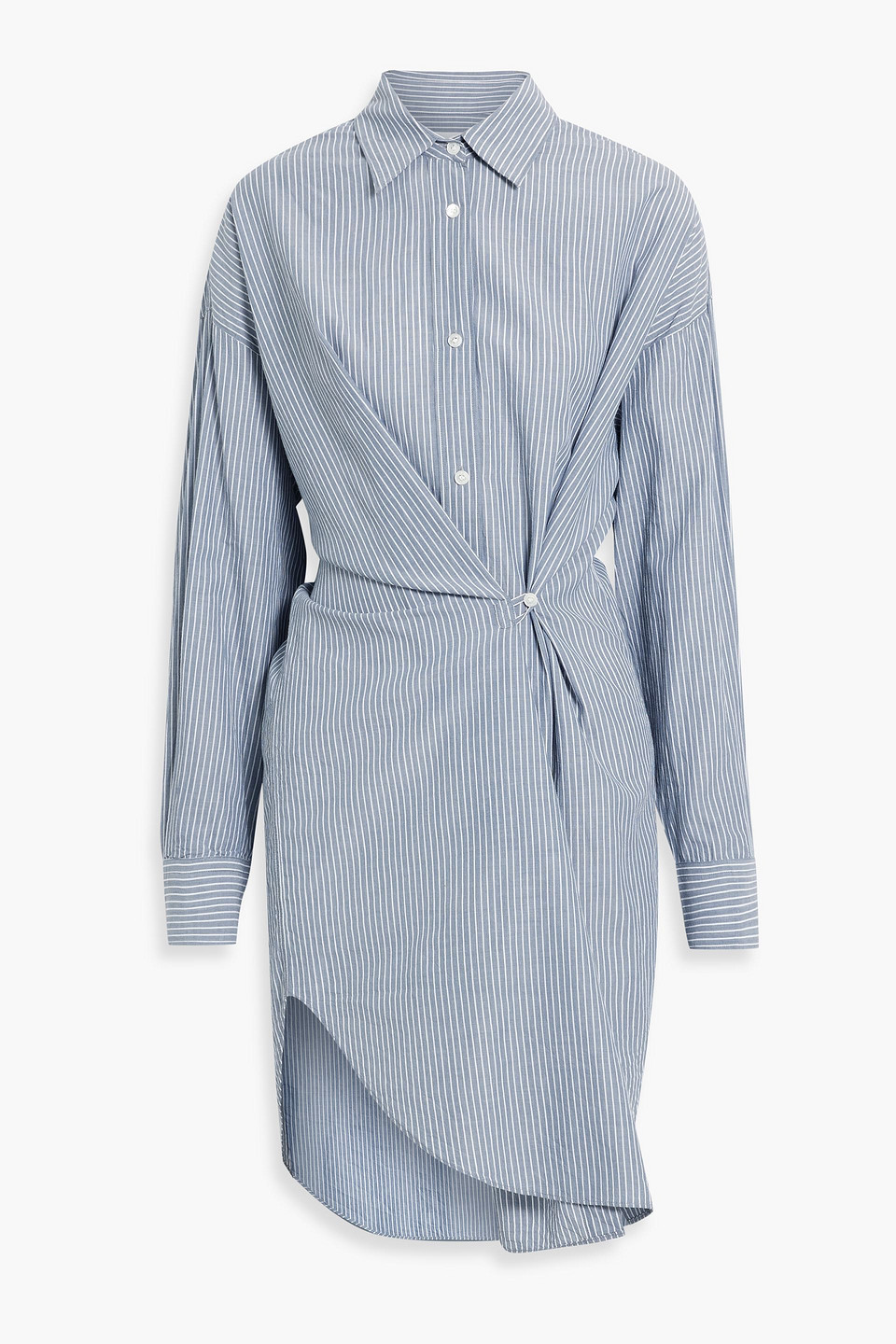 Marant Étoile Seen striped cotton shirt dress