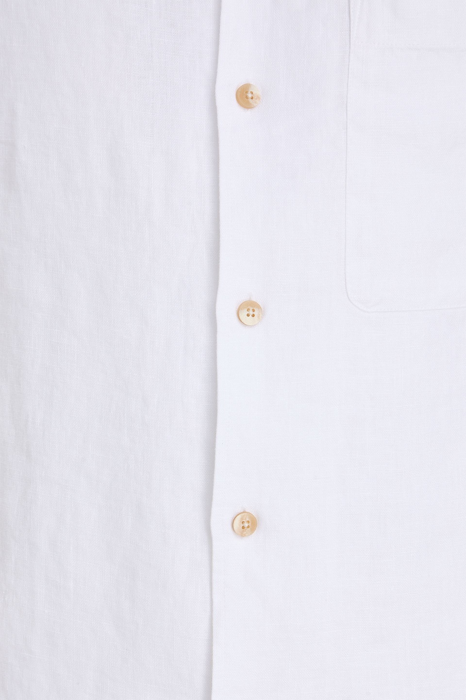 Frescobol Carioca Alves Embroidered Linen Shirt In White