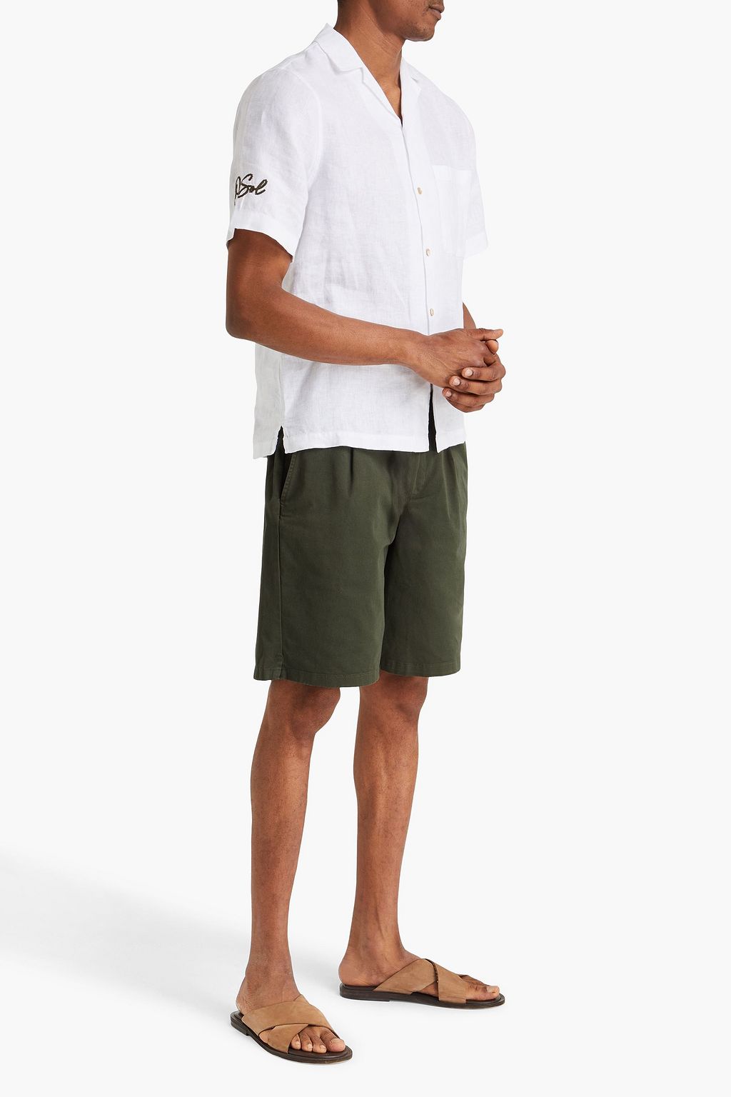 FRESCOBOL CARIOCA Alves embroidered linen shirt