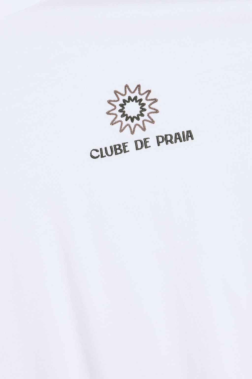 FRESCOBOL CARIOCA Embroidered cotton-jersey T-shirt