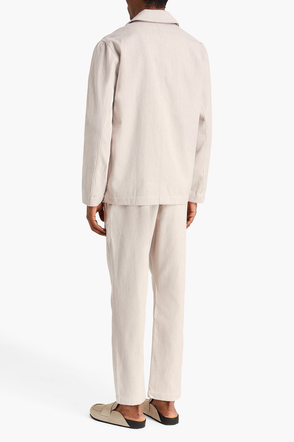 FRESCOBOL CARIOCA Belford herringbone cotton and cashmere-blend jacket