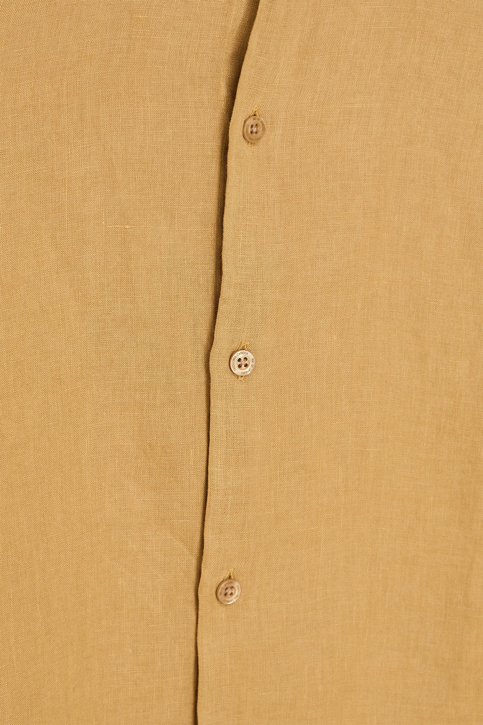 Frescobol Carioca Antonio Linen Shirt In Brown