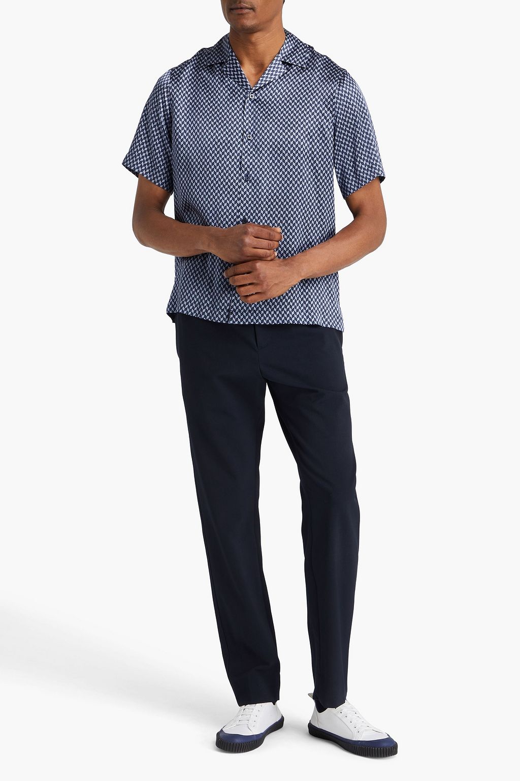FRESCOBOL CARIOCA Roberto printed silk-satin shirt