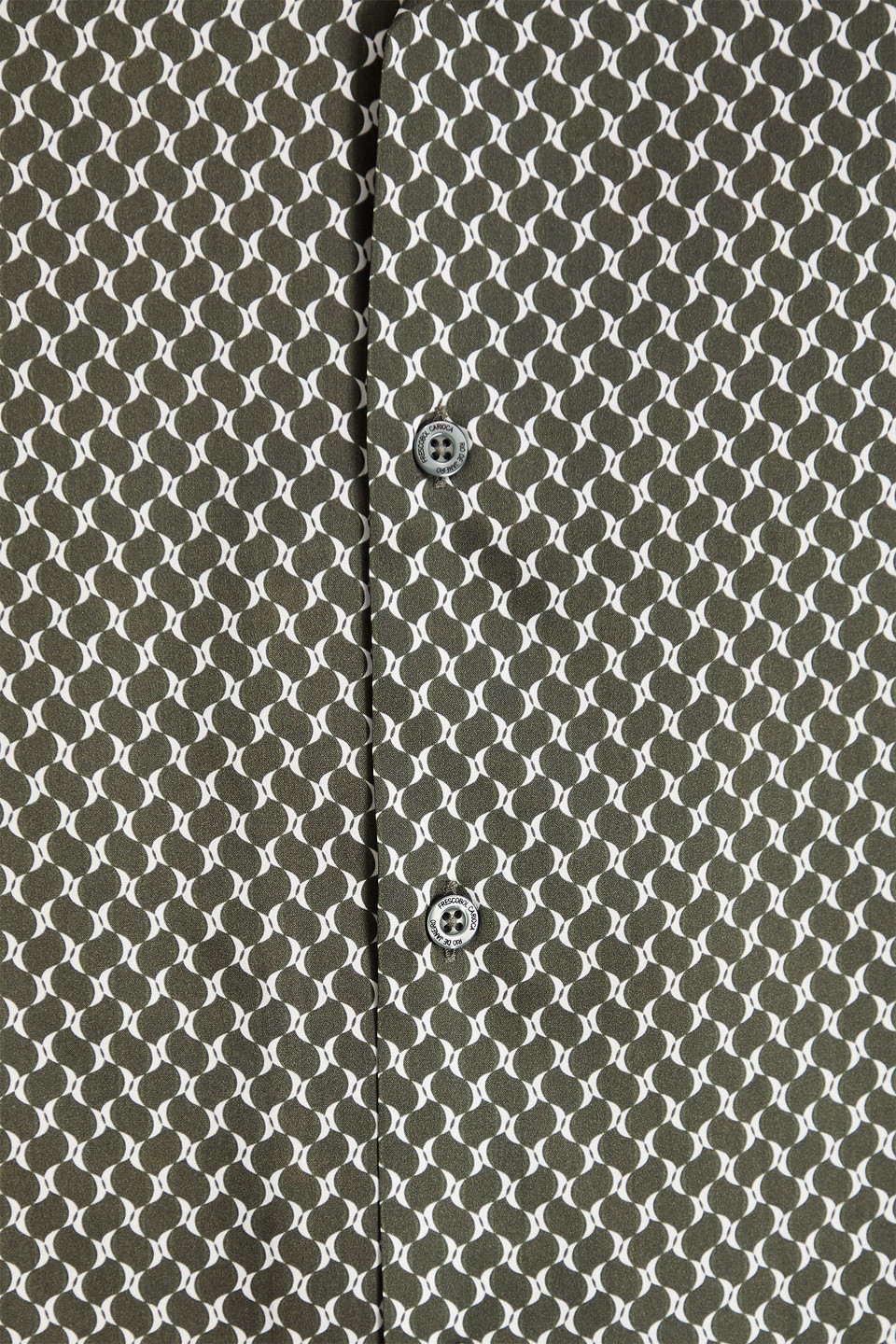 Frescobol Carioca Roberto Printed Silk-satin Shirt In Green