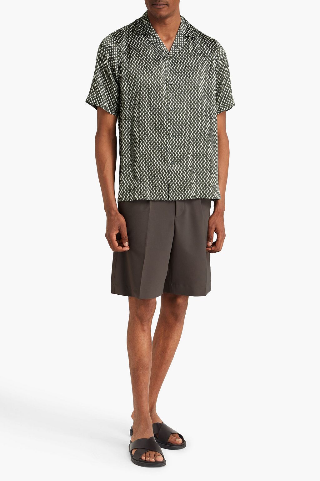 FRESCOBOL CARIOCA Roberto printed silk-satin shirt