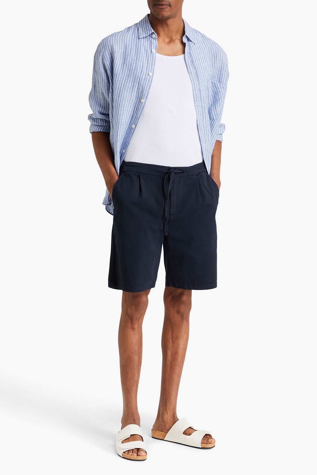 FRESCOBOL CARIOCA Telles striped linen shirt