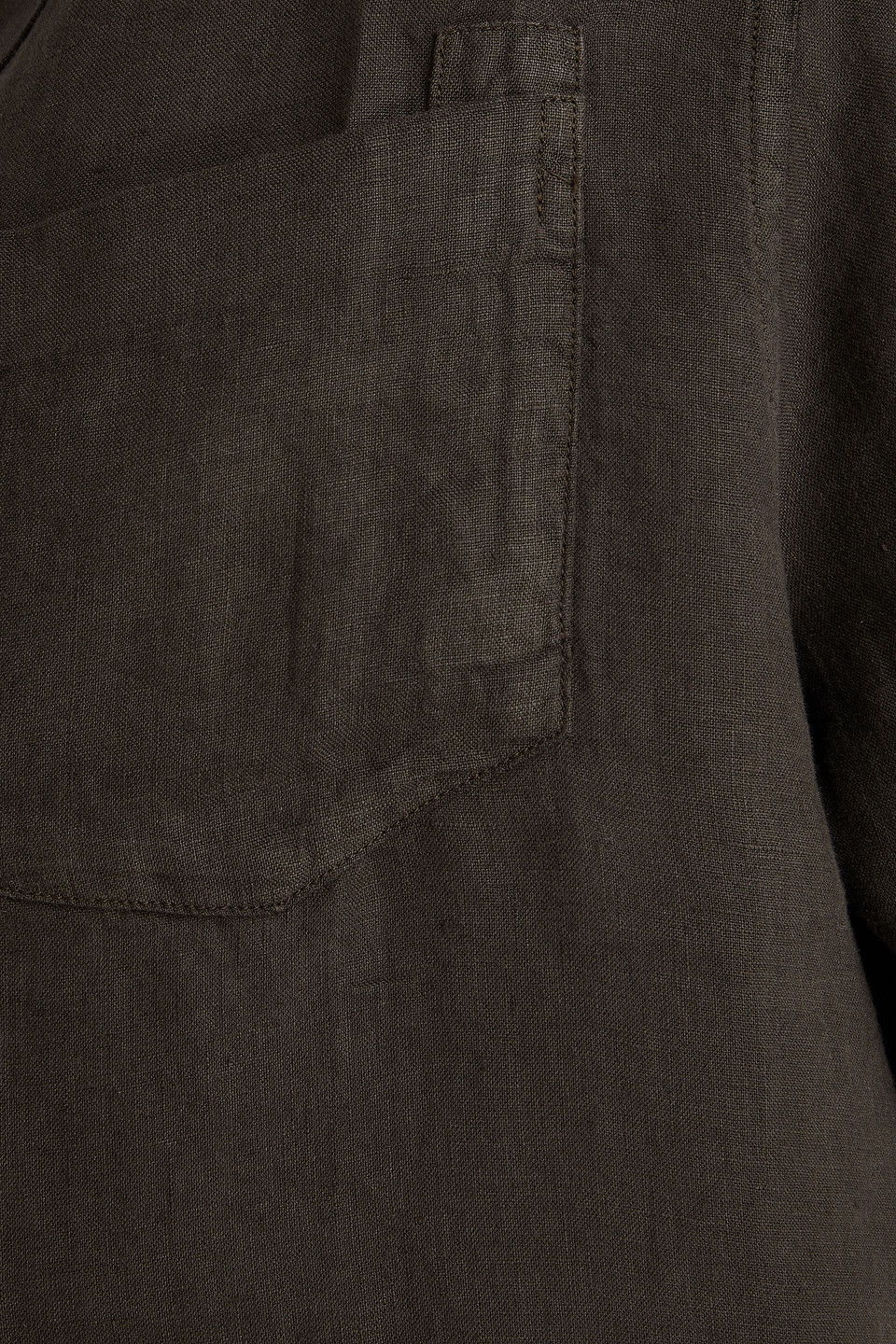Frescobol Carioca Angelo Linen Shirt In Gray
