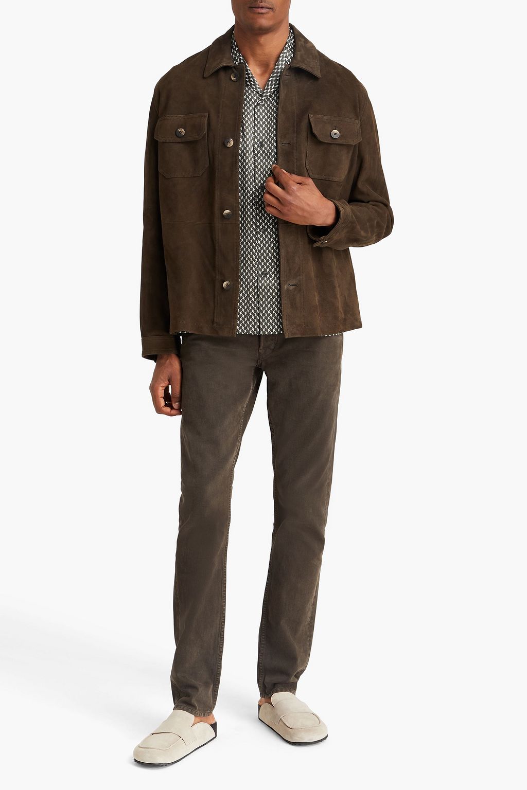 FRESCOBOL CARIOCA Ravi suede overshirt
