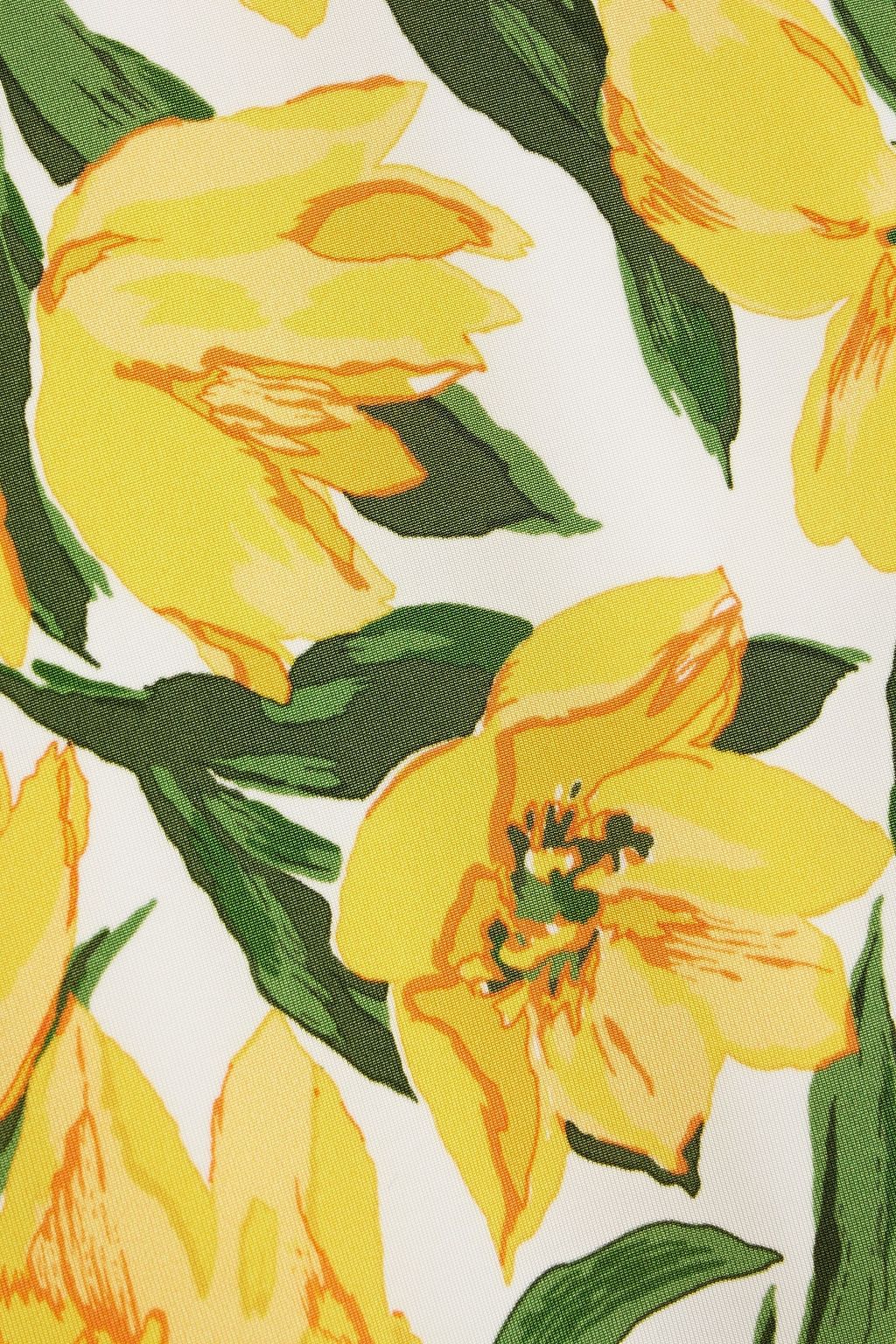 CAROLINA HERRERA Floral-print jersey midi dress