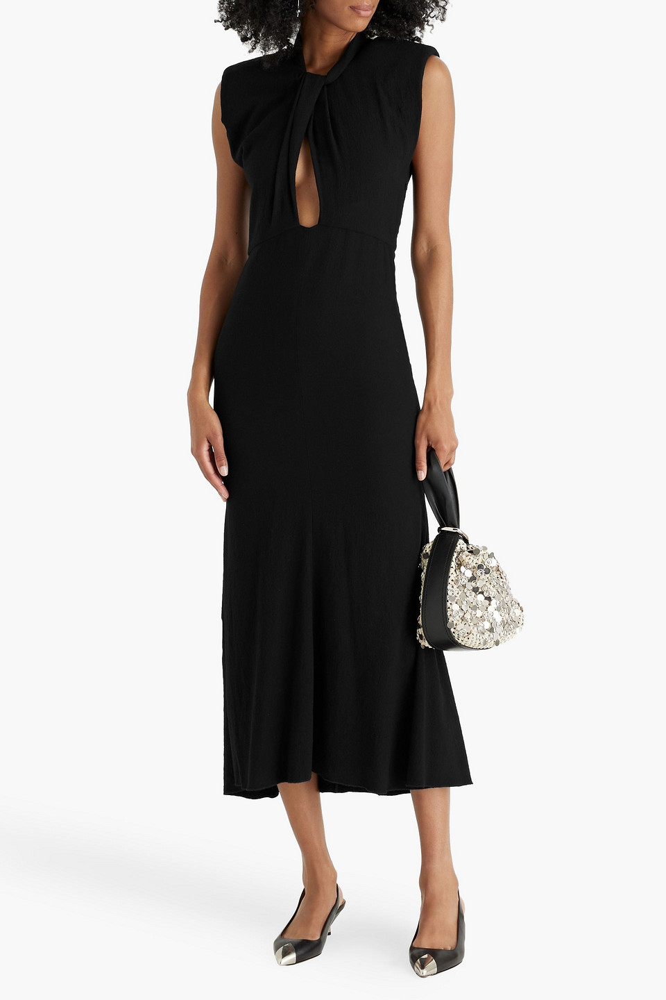 Isabel Marant Rabea Cutout Crepe Midi Dress