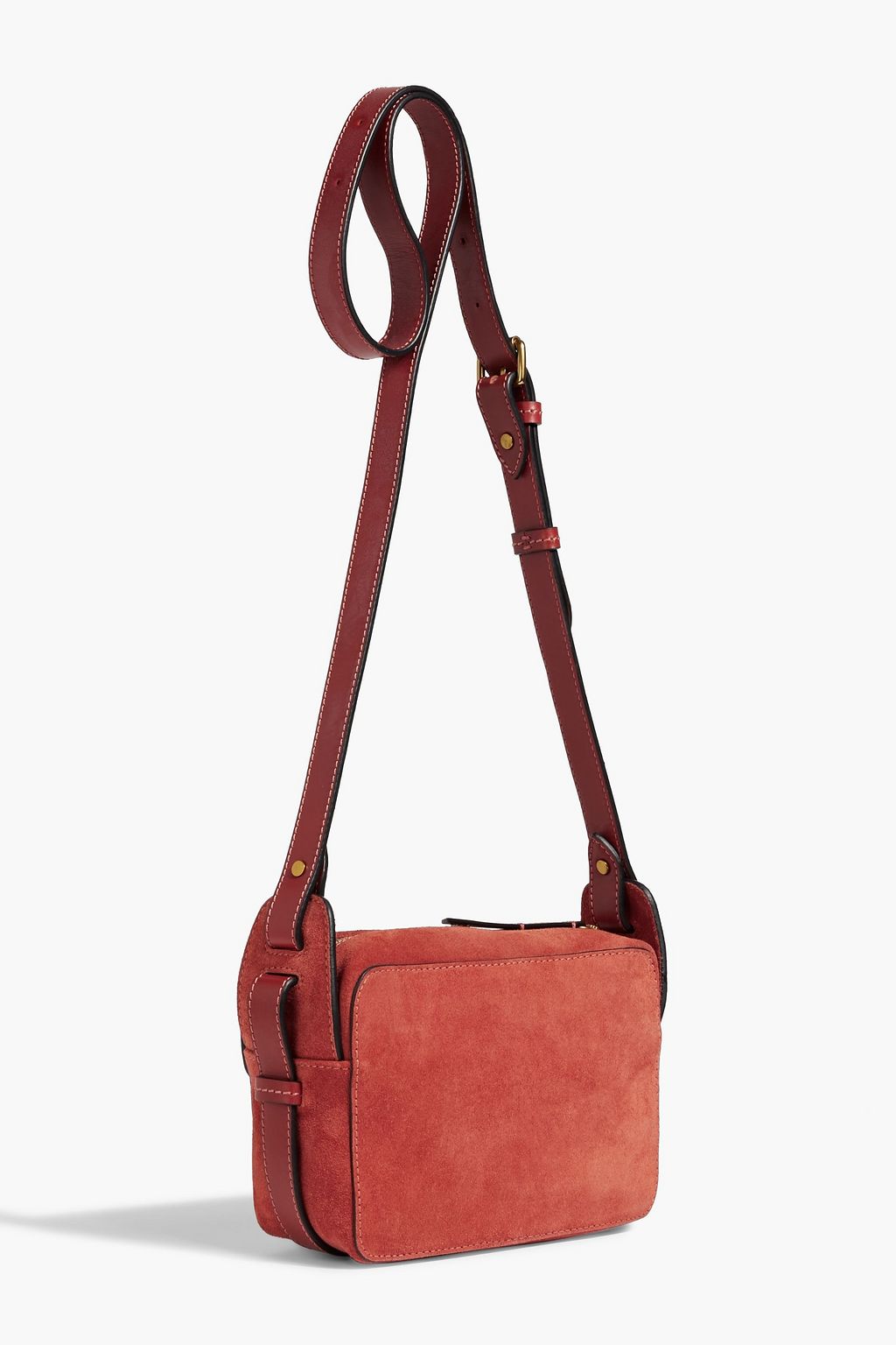 ISABEL MARANT Wasy suede and leather shoulder bag
