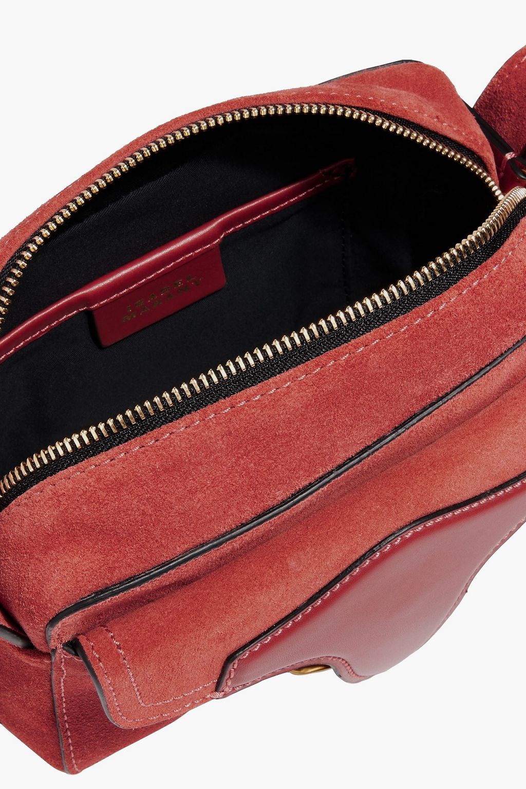ISABEL MARANT Wasy suede and leather shoulder bag