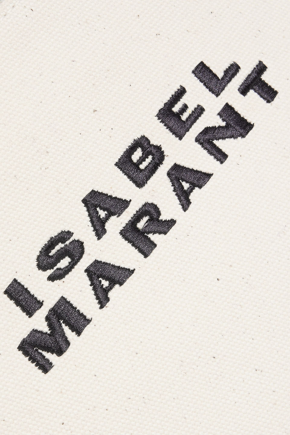 ISABEL MARANT TOLDEO LEATHER-TRIMMED CANVAS TOTE