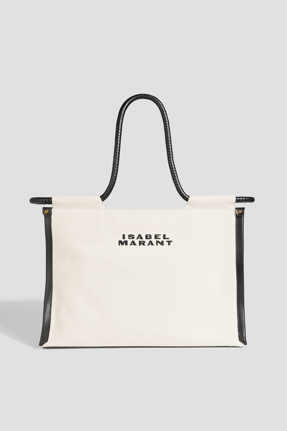 Isabel Marant Toldeo Leather-trimmed Canvas Tote