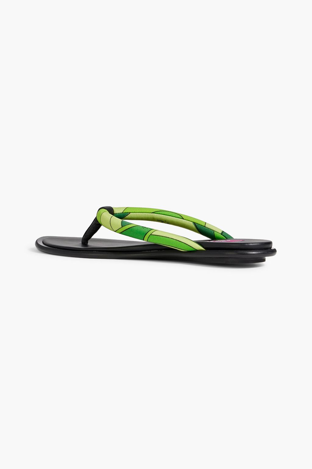 PUCCI Bedruckte Zehensandalen aus wattiertem Twill