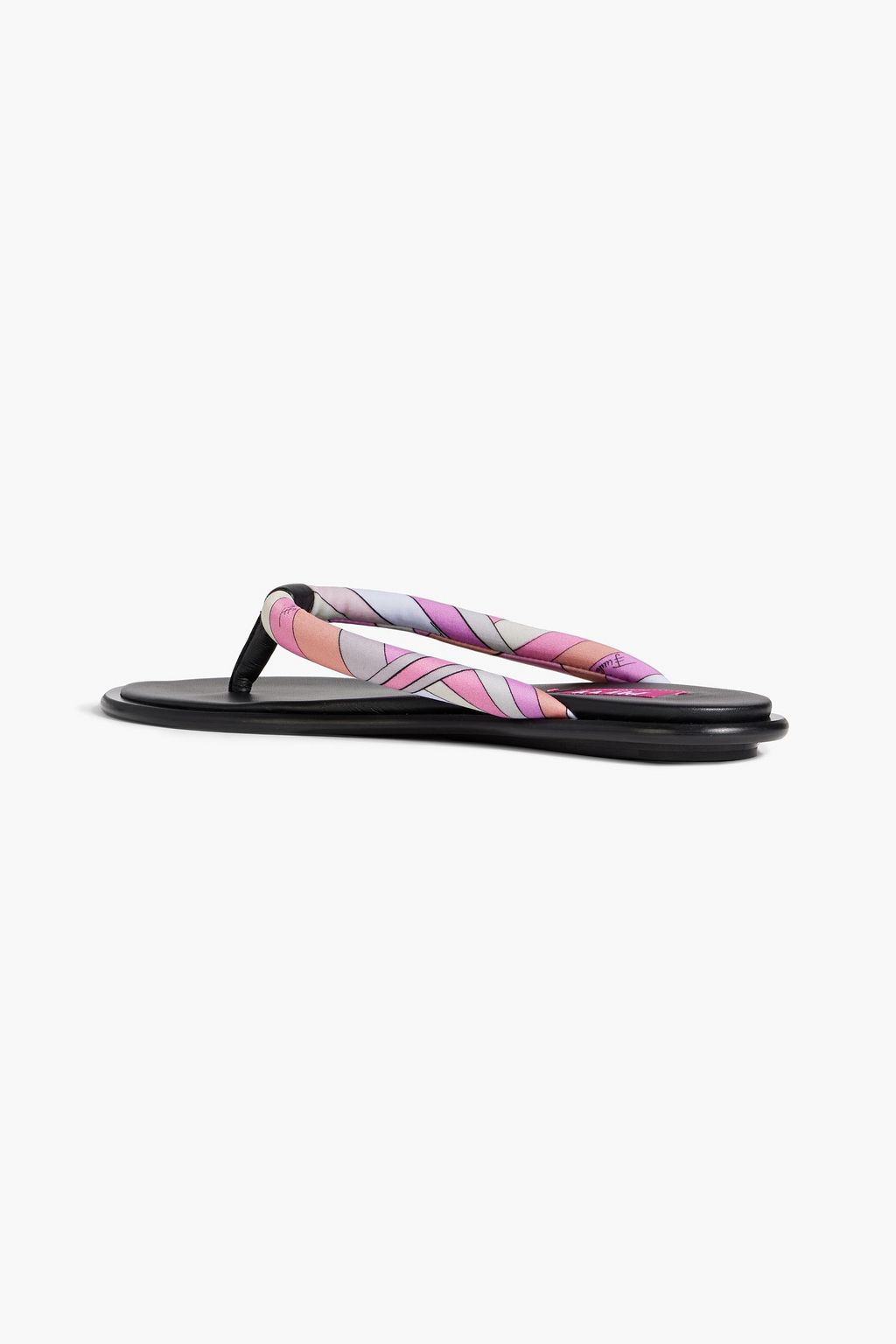 PUCCI Bedruckte Zehensandalen aus wattiertem Twill
