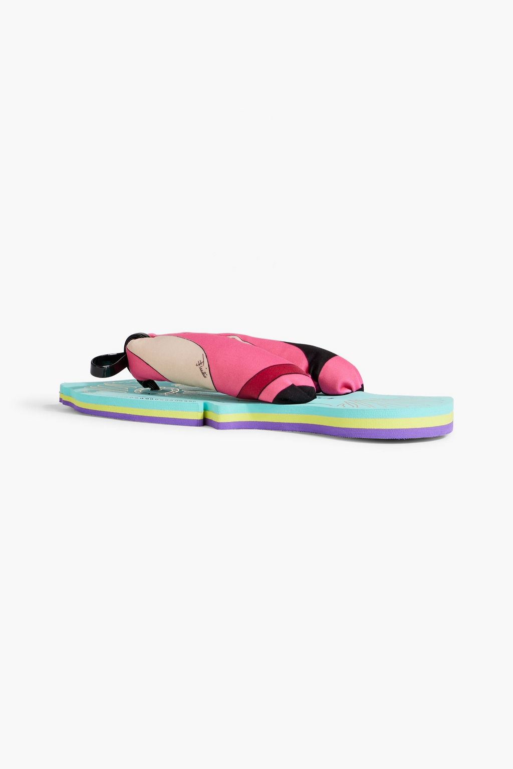 PUCCI Printed neoprene flip flops