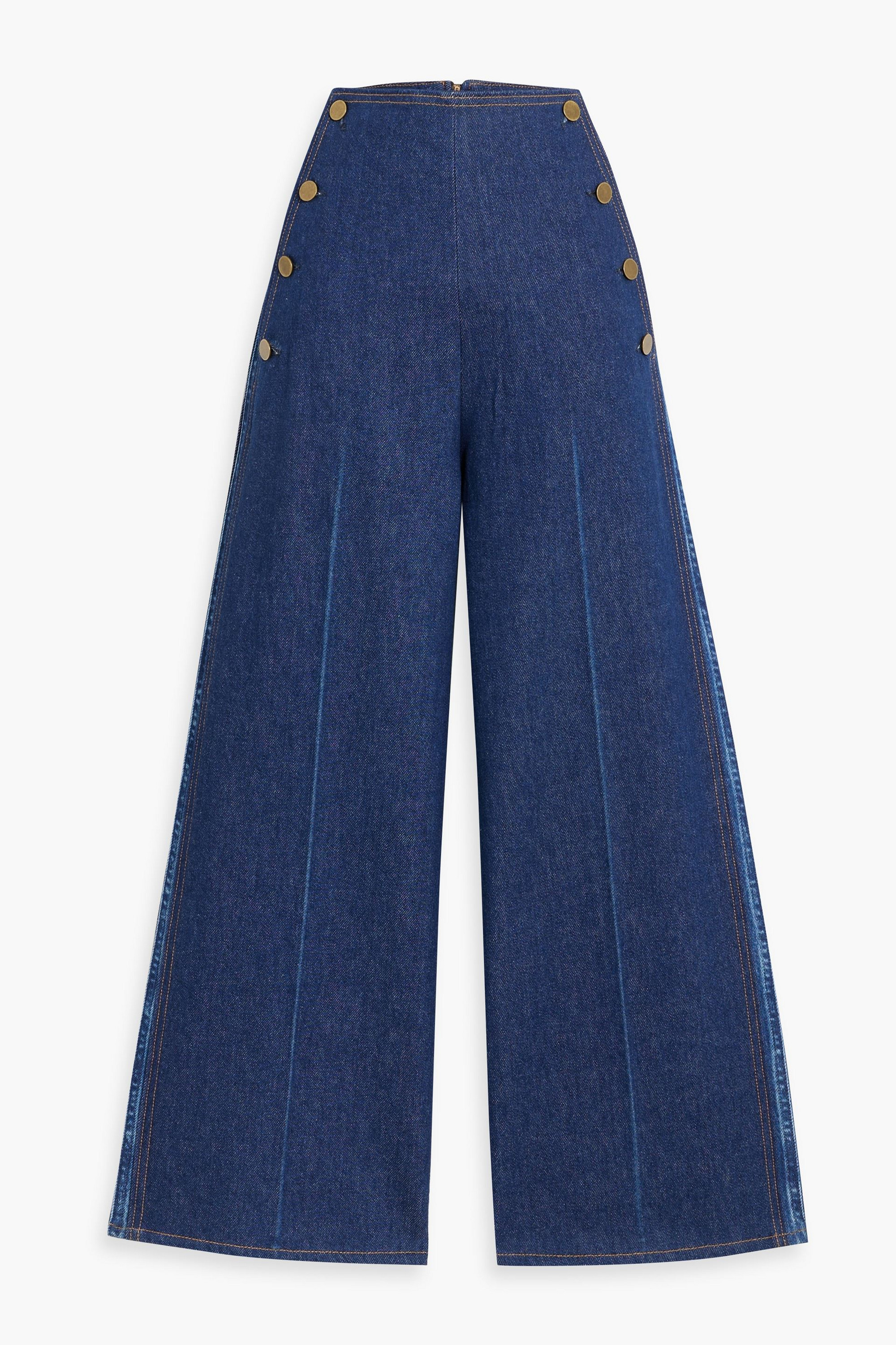 Valentino Garavani Cropped high-rise wide-leg jeans thumbnail