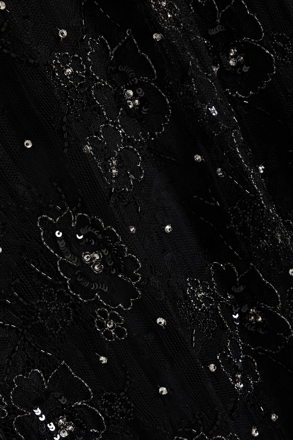 VALENTINO GARAVANI Embellished tulle midi skirt