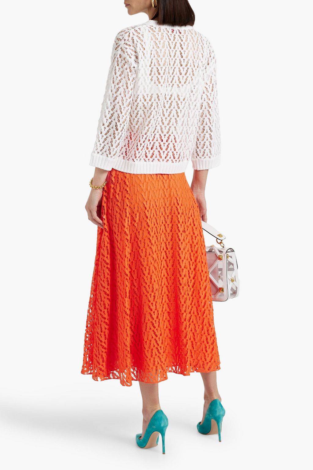 VALENTINO GARAVANI Cotton-lace top